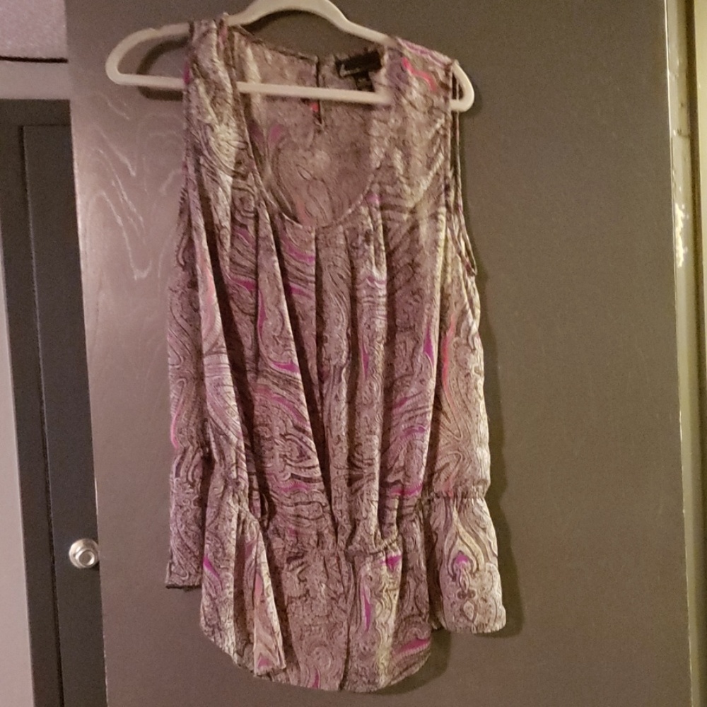 Paisley dressy tank top blouse